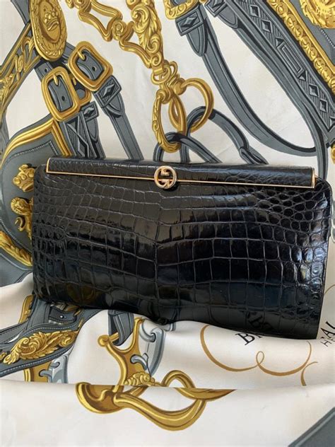 gucci clutch vintage|vintage gucci evening bag.